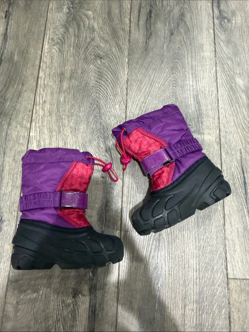 • Sorel • Frozen Kids Purple and Pink Waterproof Snow Boots 9 Girls Anna